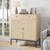 Brafab Rattan Storage Sideboard with 2 Drawers