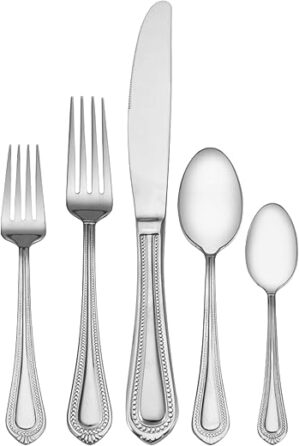 Mikasa Regent Bead 65 Piece Flatware Set