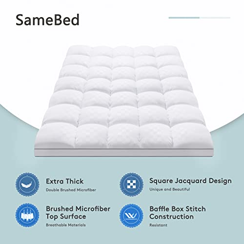 SameBed Extra Thick Cooling Mattress Topper Queen - Image 2