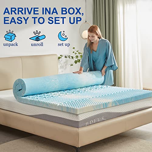 SINWEEK 2 Inch 5-Zone Memory Foam Mattress Topper - Image 5