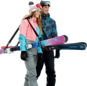Volk Ski Strap and Pole Carrier - Adjustable, 2 Sets