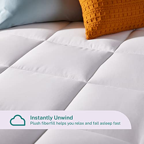 Sleep Innovations 4-Inch King Cooling Gel Memory Foam Topper - Image 5