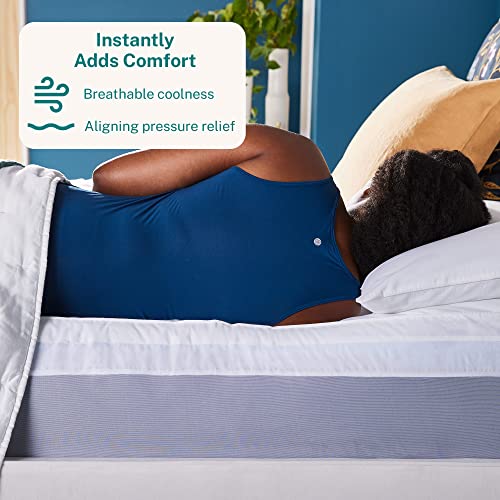 Sleep Innovations 4-Inch King Cooling Gel Memory Foam Topper - Image 2