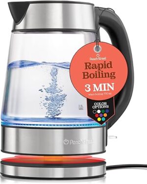 Peach Street Speed-Boil Electric Kettle – 1.7L, 1500W