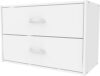 ClosetMaid Stackable 2-Drawer Horizontal Organizer, White
