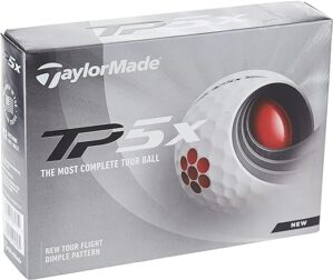 TaylorMade TP5 & TP5x Golf Balls (White, Yellow, Pix)