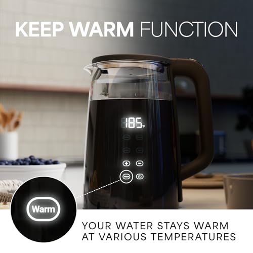 Veken Electric Kettle, 1.7L, Digital Temperature Control - Image 2
