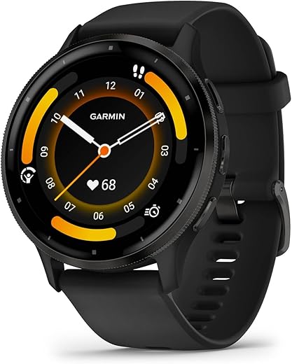 Garmin Venu 3 Smartwatch, 1.4" AMOLED, Black