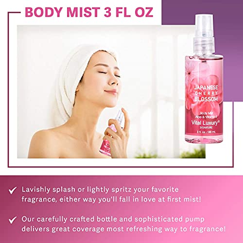 Vital Luxury Japanese Cherry Blossom Travel Set - Image 4