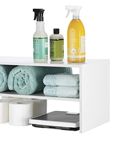 Whitmor Stackable 2-Shelf White Shoe Rack - Image 4