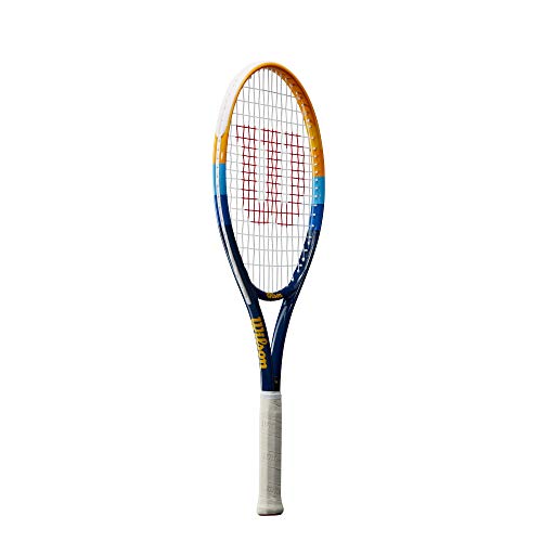 WILSON Profile 25 Junior Tennis Racket, Navy/Orange - Image 2