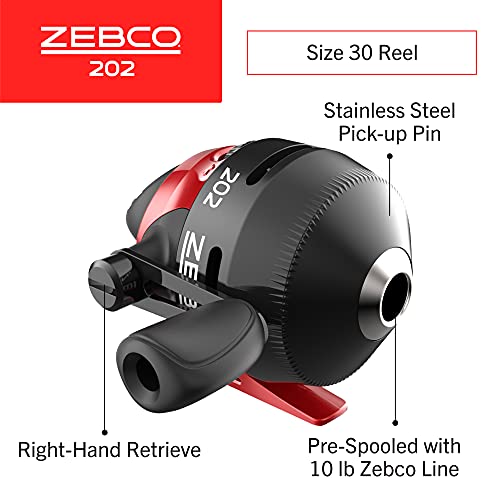 Zebco Spincast Reel & Rod Combo, 5'6", Pre-Spooled - Image 4