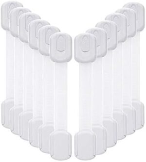 Vkania 12 Pack Baby Proofing Strap Locks