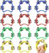 Tkocisa 12 Pack Plastic Percussion Tambourine Bells