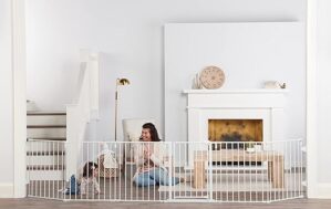 Regalo 144-Inch Adjustable Baby Gate Play Yard