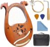 INKNOTE 16 Metal Strings Mahogany Lyre Harp