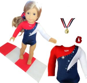 Doll Connections 2024 USA Gymnastics Doll Clothes Set