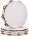 CKVIHAV 2Pack 10 Inch Double Row Tambourine