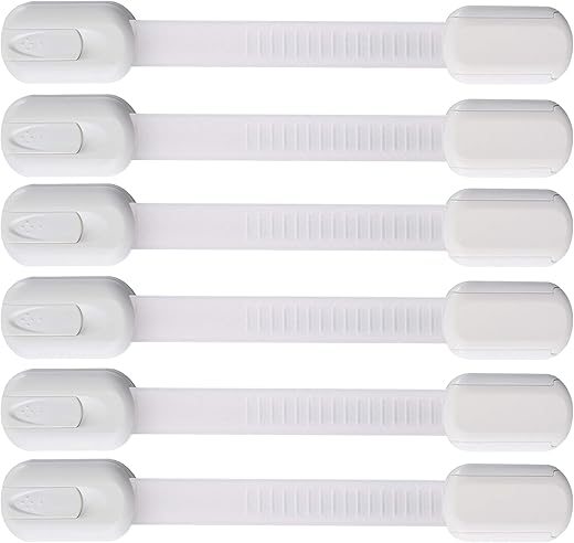 vmaisi 6 Pack Multi-Use Adhesive Straps Locks