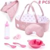 Enjoyin 8 Pcs Baby Doll Accessories Set