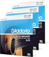 D’Addario Acoustic Guitar Strings – EJ11-3D – Light