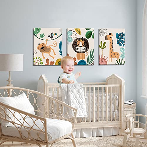 AKWISH Safari Animals Canvas Wall Art Prints - Image 3