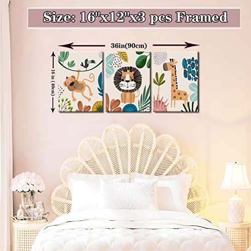 AKWISH Safari Animals Canvas Wall Art Prints - Image 4