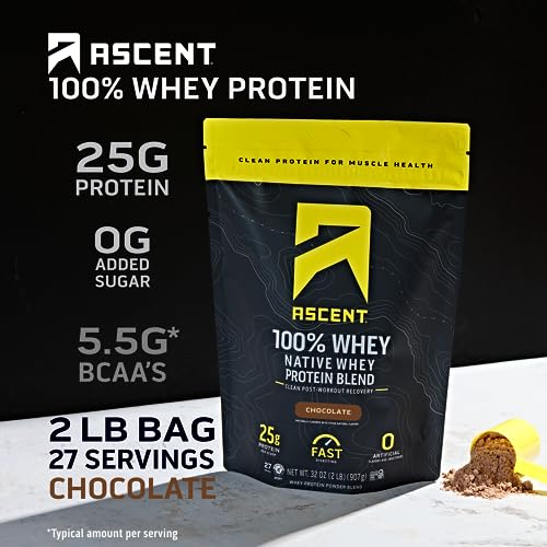 Ascent 100% Whey Protein Powder - Image 2
