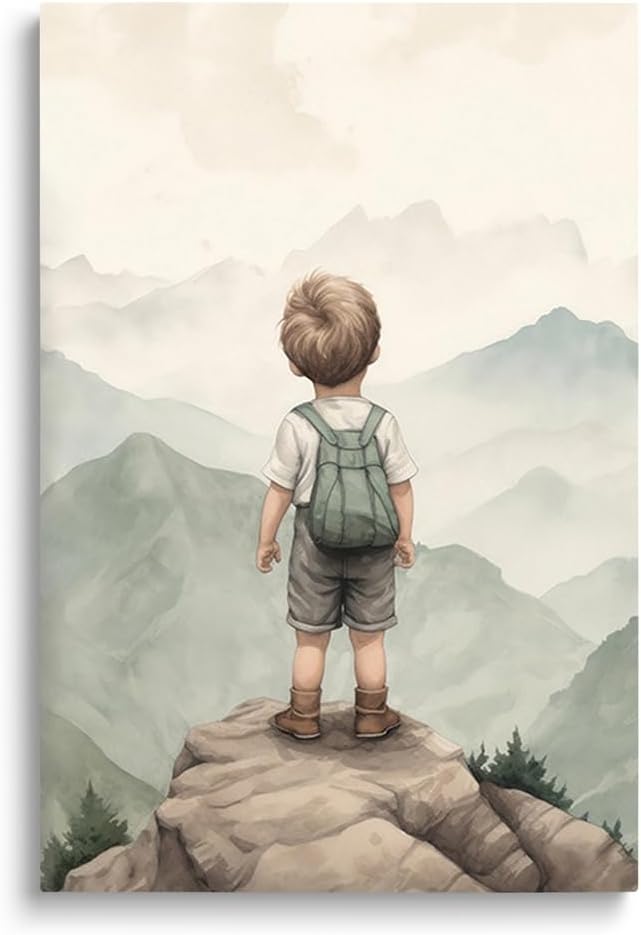 SKYSUKEY Baby Boy Adventure Nursery Wall Art