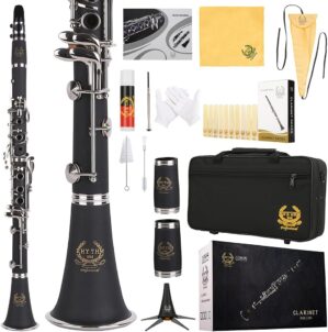 Rhythm Bb Clarinet 17 Nickel Keys Woodwind
