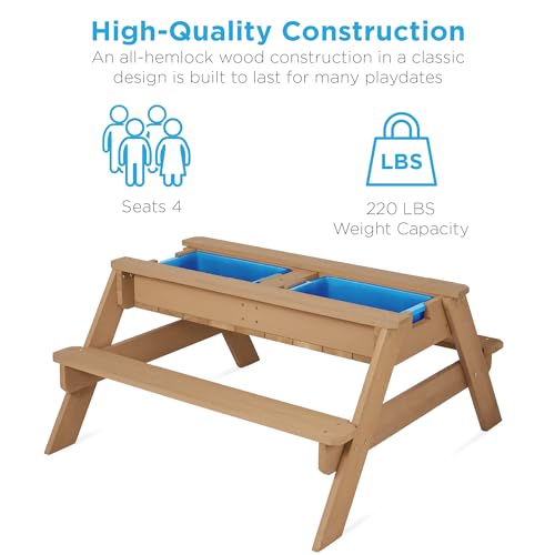 Best Choice Products Kids 3-in-1 Sand & Water Table - Image 5