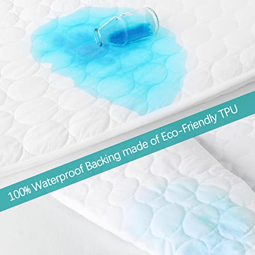 Biloban Crib Mattress Protector Sheets Waterproof 2 Pack - Image 3
