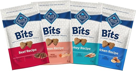 Blue Buffalo Bits Natural Soft-Moist Training Dog Treats, 4Ct