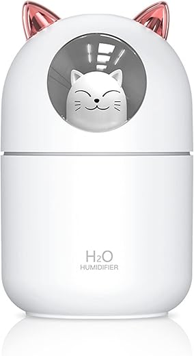 YUNLOVXEE Cat Small Humidifier - 300ml Mini Cool Mist