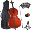 Cecilio Cello Kit w/Bow, Stand, Bag (1/2-size, Natural)