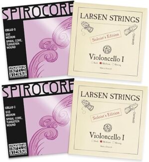 Thomastik Cello Strings 4/4 Full Set | Spirocore Tungsten Wound G and C