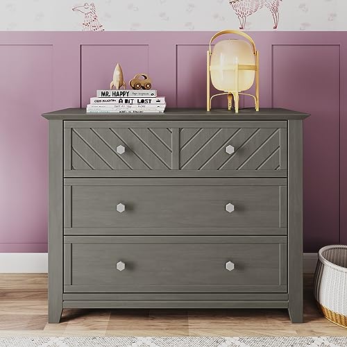 Child Craft Atwood Crib And Dresser Set, Lunar Gray - Image 3