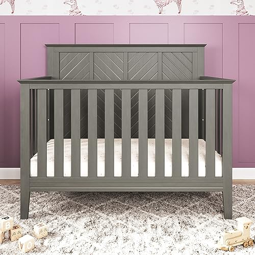 Child Craft Atwood Crib And Dresser Set, Lunar Gray - Image 2