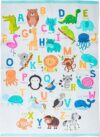 Prosumer’s Choice Children’s Multicolor ABC Rug, 62.9”x47.2”