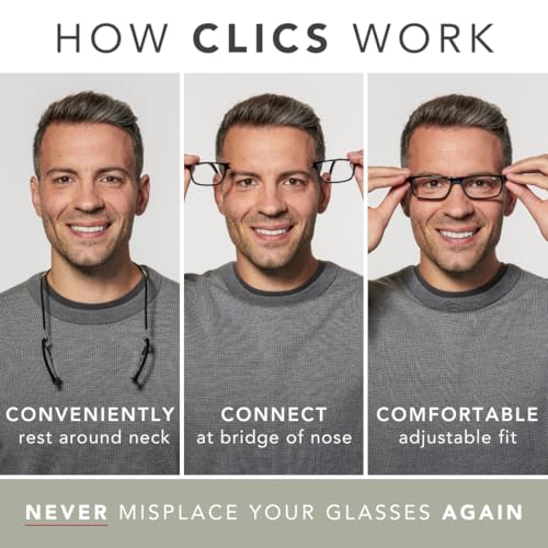 Clic Magnetic Adjustable Temple Computer Readers Glasses - Image 3