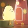 LEDHOLYT Cute Silicone Nursery Pear Lamp