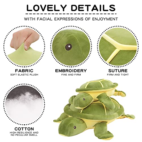 Dalmao 28" Soft Plush Sea Turtle Pillow - Image 3
