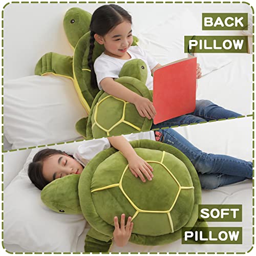 Dalmao 28" Soft Plush Sea Turtle Pillow - Image 4