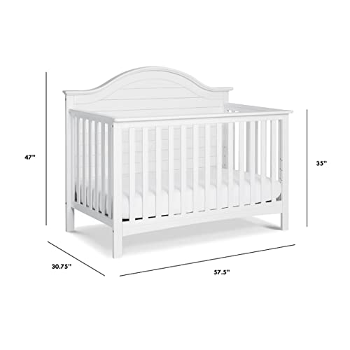 DaVinci Nolan 4-in-1 Convertible Crib, White - Image 4
