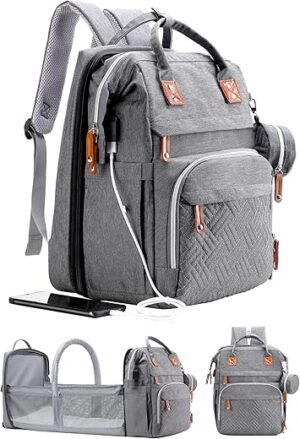 ISMGN Diaper Bag Backpack With Changing Station