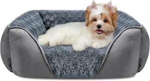 INVENHO Dog Bed, Orthopedic, Soft Calming, S(20"x19"x6")