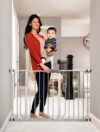 Regalo Easy Step 49-Inch Baby Gate, Platinum
