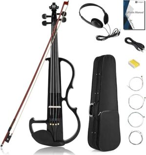 Vangoa Electric Violin Full Size 4/4, Black