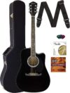 Fender FA-125CE Cutaway Acoustic-Electric Guitar Bundle