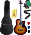 Vizcaya Full Size Acoustic-Electric Bass Guitar Sunburst